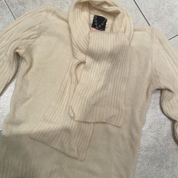 Vintage 1970s Angora Wool Scarf Sweater - Picture 3 of 3